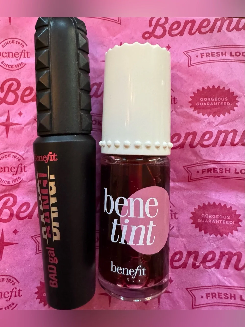 Benefit Benetint Lip & Cheek Tint & Badgal Bang Travel Size Mascara **NEW**
